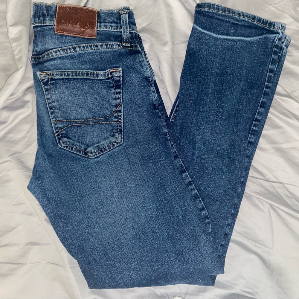Hollister Men's Slim Straight Jeans - Dark Blue